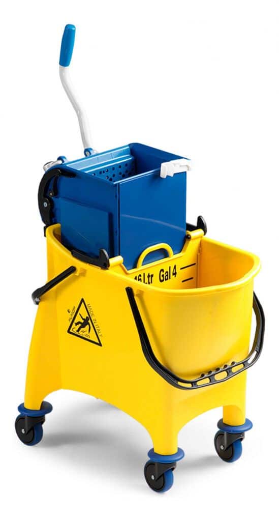 MAXI JOLLY – shockproof plastic single bucket 30 L with divider and drain-plug